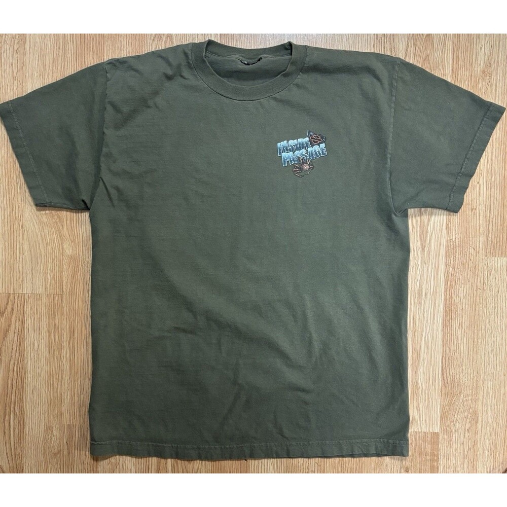 Harley Davidson KetchikanAlaska Inside Passage Olive Green T Shirt  Large No Tag